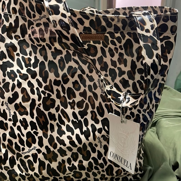 Consuela Bags Large Leopard Print Consuelo Bag Dark And Light Brown